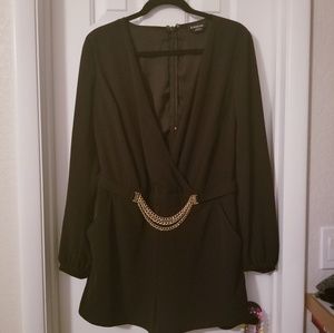 🔥BEBE- Black Long Sleeve Romper🔥